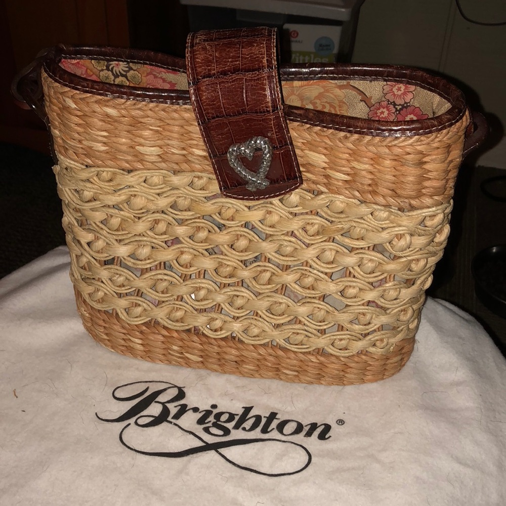 Authentic Brighton Straw Basket handbag.